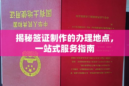 北塔揭秘签证制作的办理地点，一站式服务指南